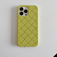 Image 10 of Luxury Woven Pattern Tpu Phone Case for iPhone 15 14 13 12 11 Pro Max Soft Silicone Rubber Back Cove