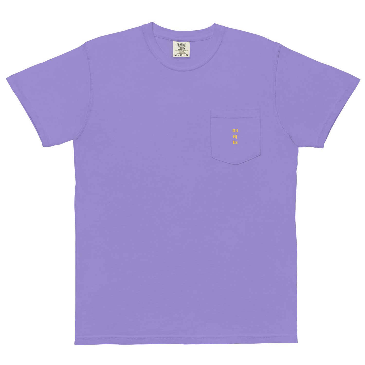 Image of "All Of Us" Unisex garment-dyed pocket t-shirt