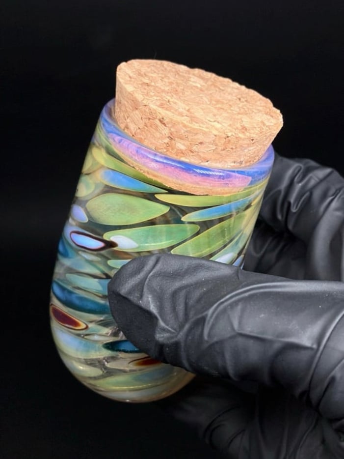 Large Fumed Jar with 40mm cork Image 3