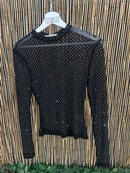 Image of Mesh dimante top 
