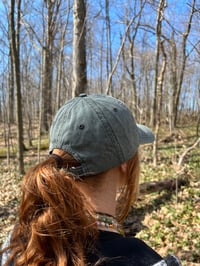 Image 2 of forest green dad hat