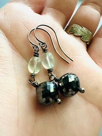 Image 8 of hematite disco ball earrings