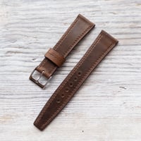 Image 4 of Corfam Style Horween Derby - Nut brown