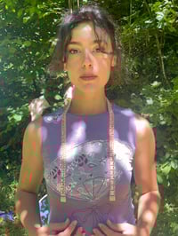 Image 5 of Tape measure necklace Red & creamy