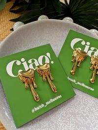 Image 2 of MELTING HEART STUD EARRINGS 