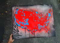 “ Red Wave “ US Flag painting re-paints 