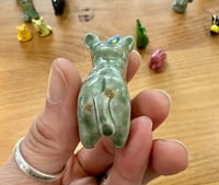 Image 4 of Happy Hippo Ceramic Figurine - Free Shipping in Contiguous US