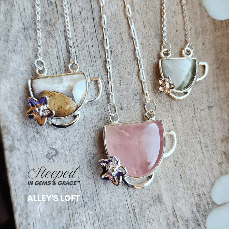 Image of Chevron Amethyst Pendant [Demi] — Serenity's Cup