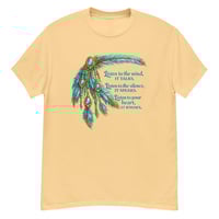 Image 9 of Listen to the Wind Western Feather Shirt – Inspirational Boho Cowgirl Quote T-Shirt