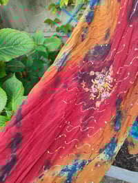 Image 5 of Mykonos tie dye jewelled jumpsuit - Rainbow