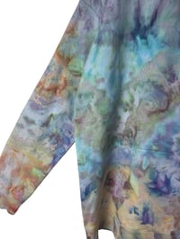 Image 3 of XL Unisex Comfort Wash Hoodie in Muted Alchemy Ice Dye