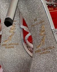 Image 9 of CHANDELIER SILVER TWIST HEELS