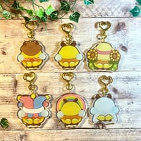 Image 2 of Bee Yourself!  Rainbow Bee Acrylic Keychain