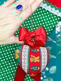 Image 2 of My Heart To Yours Ornament Vintage Santa Bear