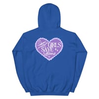 Image 14 of HOT GIRLS HAVE HEART HOODIE - PURPLE