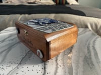 Image 3 of THRASHER INDY WOOD COINS CIGAR BOX 