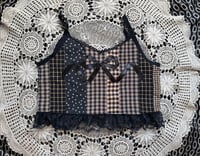 Image 1 of patchwork bow camisole