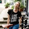 LIVE LAUGH !LURK - Crop Tee