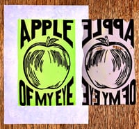Image 3 of Fruity Series: Banana, Apple, Lemons (Linocut Prints)