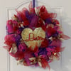 Purply Pink Valentine Wreath