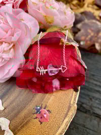 Image 2 of Cupid’s Amethyst Heart Necklace