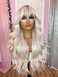 Image 1 of Icy blonde bangs luxury (ready to ship)