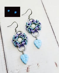 Image 2 of Enchanted Forest Leaf Earrings