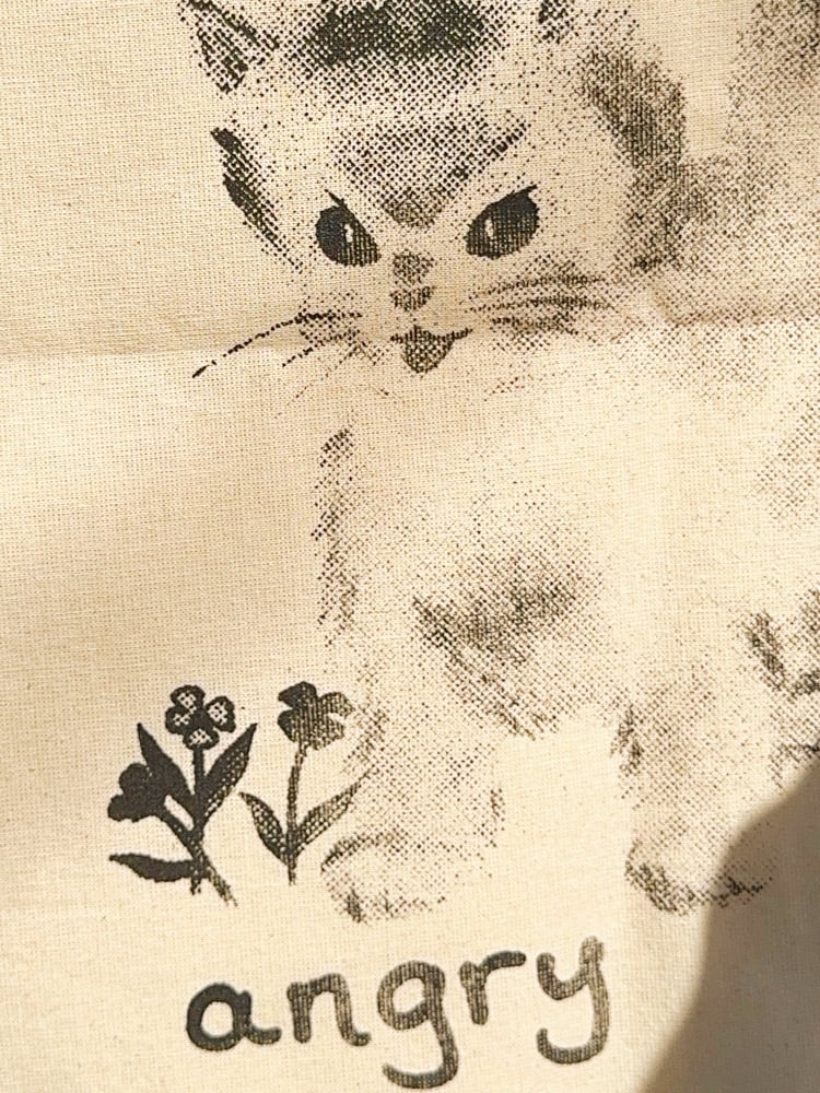 Image of Angry Cat Tote Bag