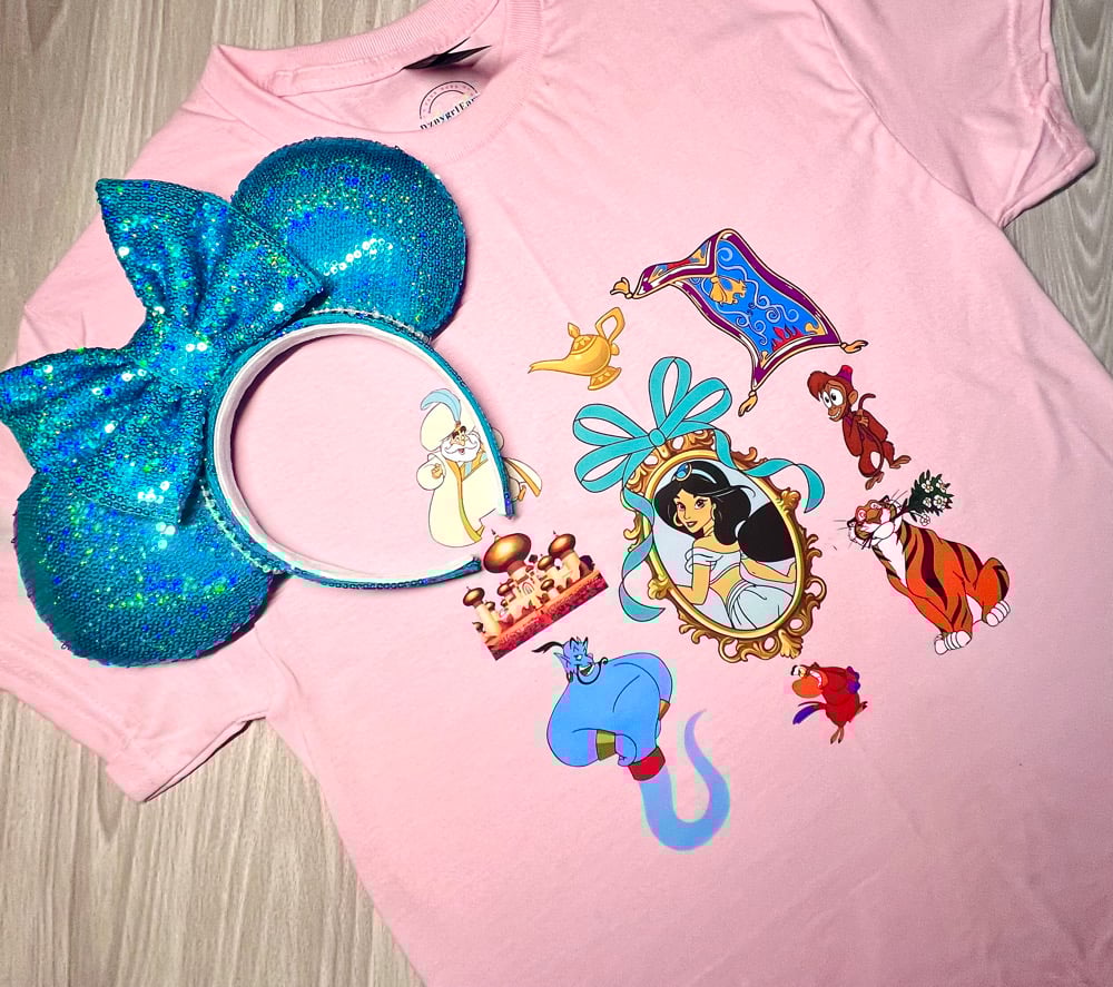 Image of Holographic Aqua Sequin Ears