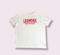 WHITE/RED LEGWORK T-SHIRT 
