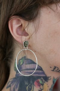 Image 4 of Hubei Turquoise Hoop Earring