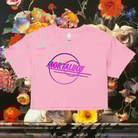 Image 1 of Women’s crop top Mortal Boy Alt. Logo (Front/Back) Design
