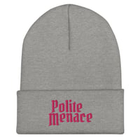 Image 8 of Polite Menace Cuffed Beanie cap