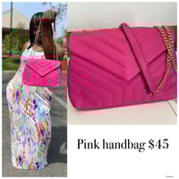Pink handbag 