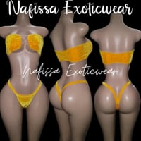 Image 4 of Golden Yellow Velvet Sets 