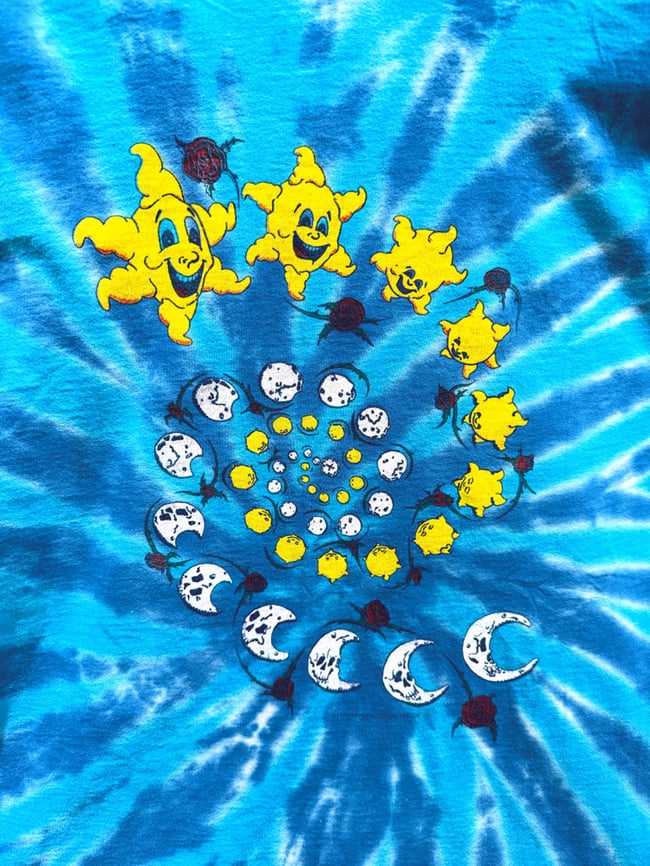 Grateful Dead 1992 Ripple Junction ‘Sun and Moon’ Longsleeve Shirt - Size L/M