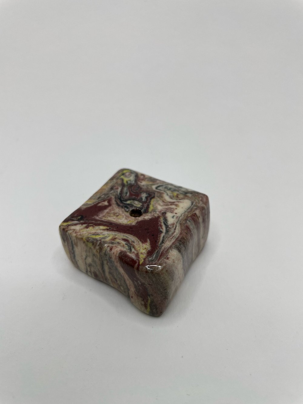 Image of Burgundy incense holder 