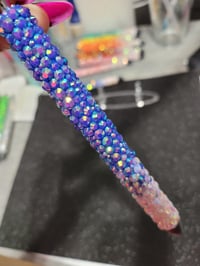 Image 4 of Blue & White Rhinstone Pen