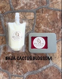Baja cactus blossom 6.5 oz squeezable wax melt & 4 oz car freshie tin gift set
