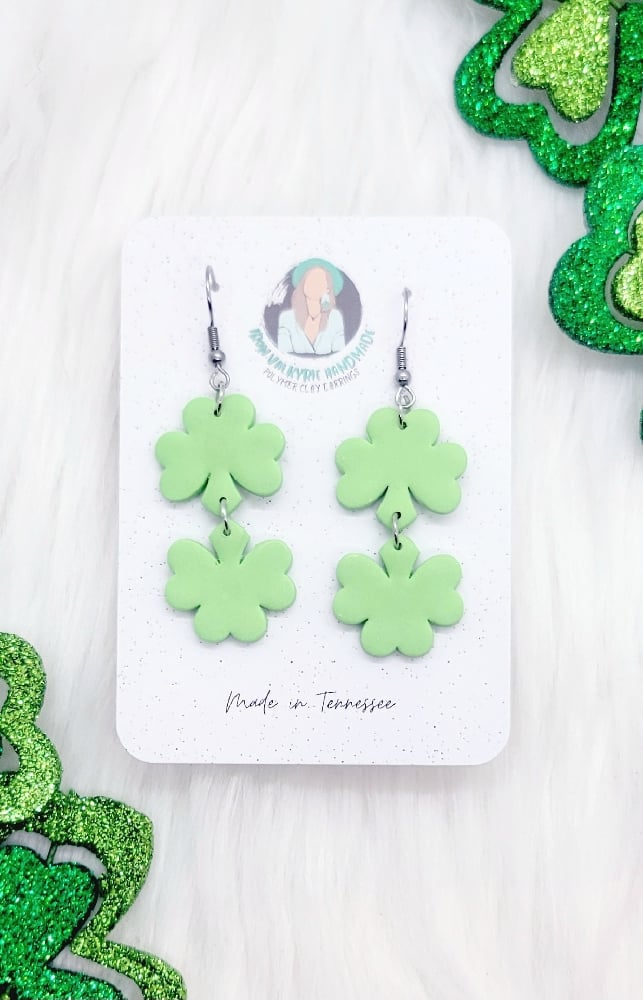 Image of Double Shamrock Dangle