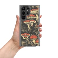 Image 2 of Dark Cottagecore Goth Inspired Vibrant Mushroom Clear Case for Samsung®