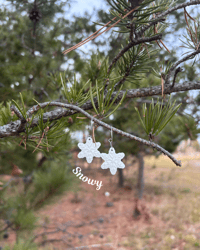 Image 1 of Snowflake Hoops