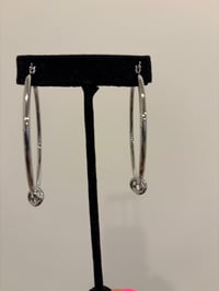 Image 4 of knot today hoops silver sterling silver post 