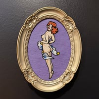 Image 4 of Lavender lady embroidery