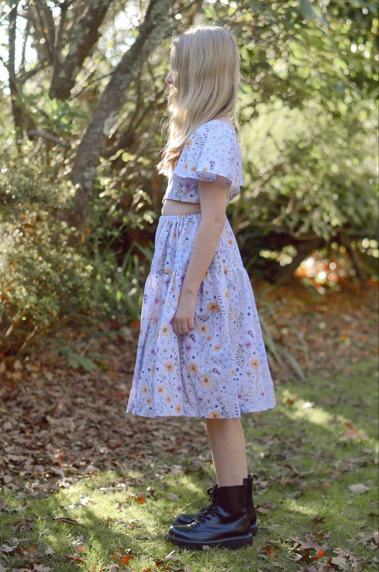 Ella crop top and skirt Image 3