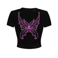 Image 2 of pretty little rave fairy croptops