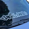 HANDSTYLE WINDSHIELD DECAL