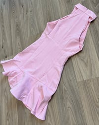 Image 2 of Pink frill hem mini dress