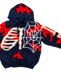 Image 4 of Reworked Spider Bones Hoodie Size M
