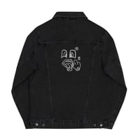 Image 4 of ThePloútosClub Black/Blue denim jacket